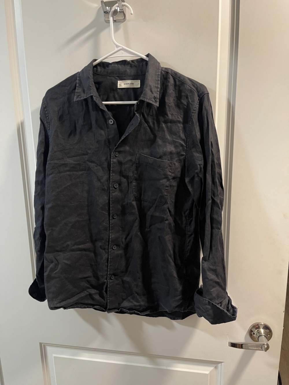 Everlane Black Lightweight Shirt Linen